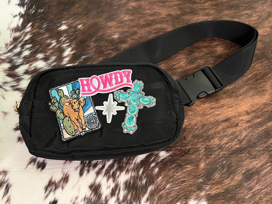 Western Black Fanny Pack