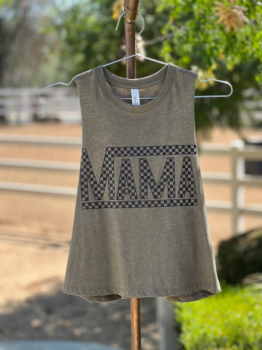 Mama Crop Racer Back Tank